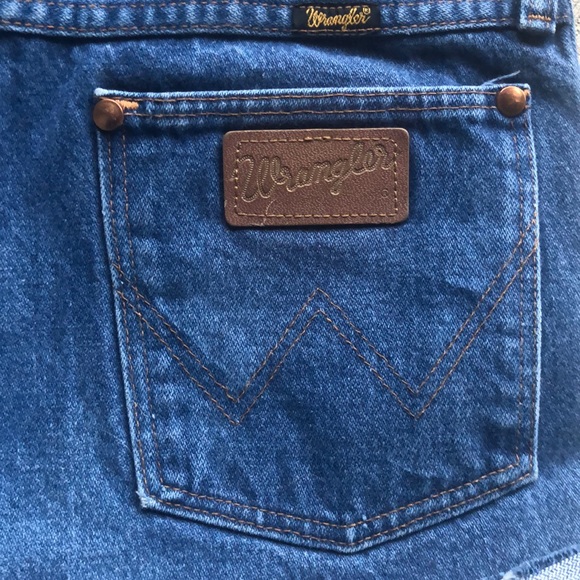 90's VINTAGE WRANGLER 13MWZ CUTOFF SHORTS SIZE 33 - Picture 3 of 3